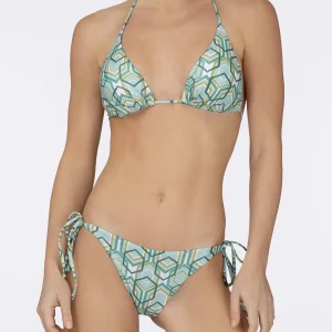 BIKINI PIERRE MANTOUX A TRIANGOLO LAMINATO