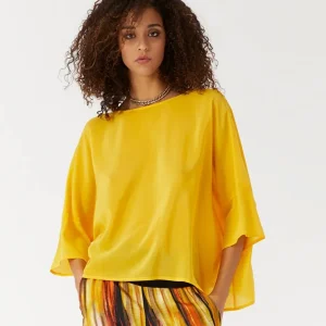 BLUSA MANILA GRACE GIALLA IN SETA