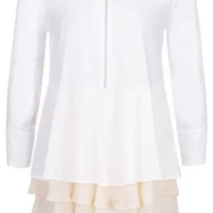 BLUSA TWIN SET BIANCA CON BALZE