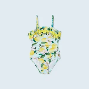 COSTUME MAYORAL VERDE ACQUA CON STAMPA FIORI