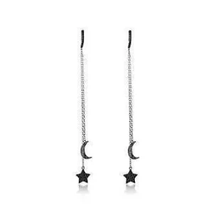 ORECCHINI FEDERICA TOSI A CERCHIO CON PENDENTI ARGENTO BRUNITO