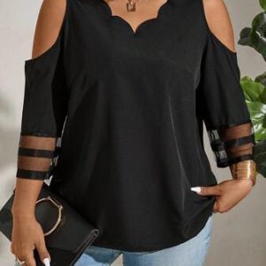 shein magliette eleganti curvy